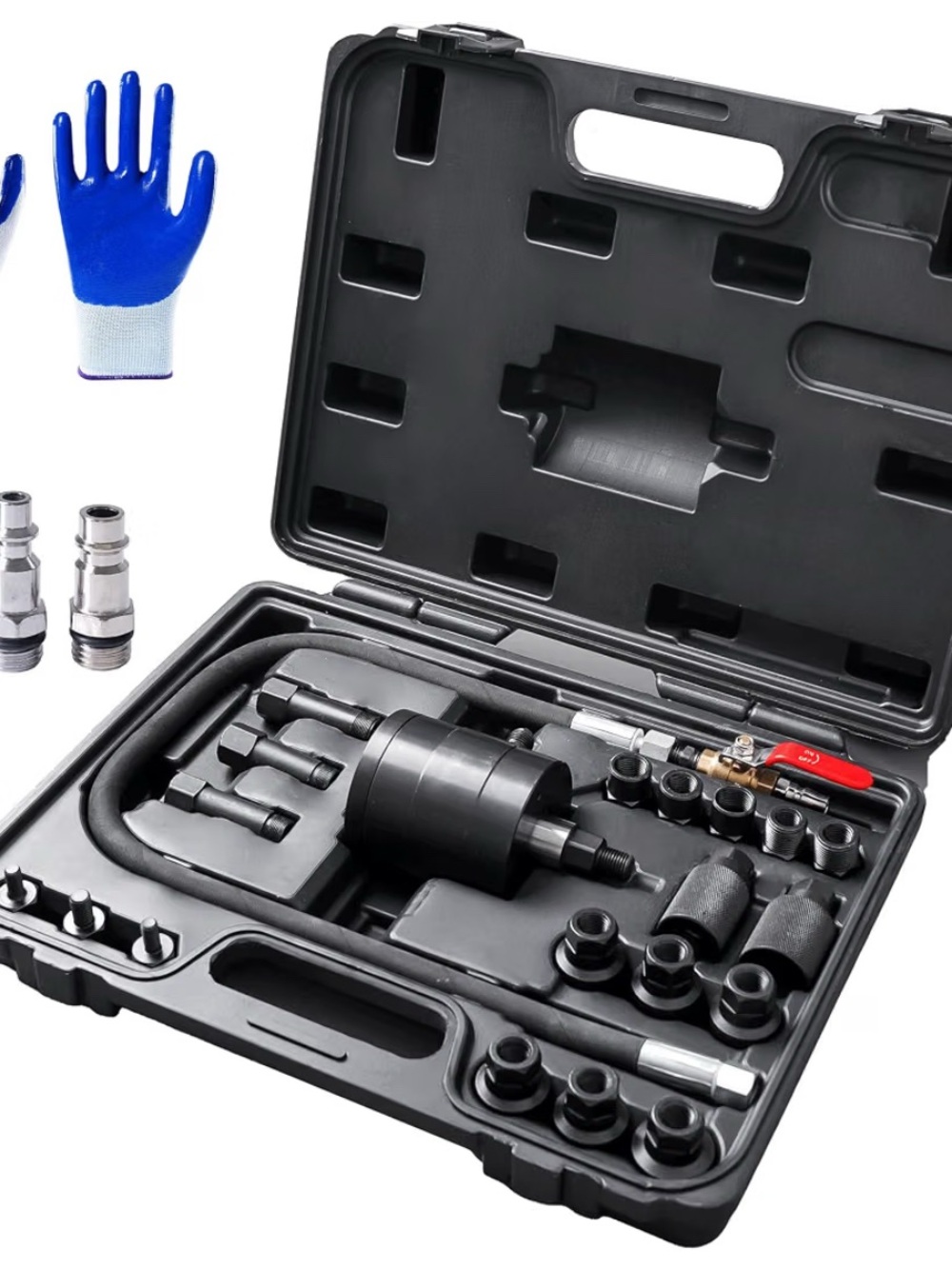 Universal Black Air Impact Nut Puller Kit - Black